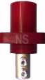 1016 Series Cam-Lok Panel Receptacle DSS Male Red