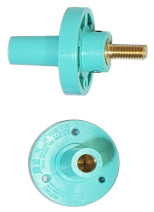 Threaded Stud Style Green Female Mimi CamLok Panel