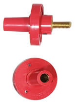 Threaded Stud Style Red Female Mimi Cam Lok Panel