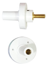 Threaded Stud Style White Female Mimi Cam Lok Panel