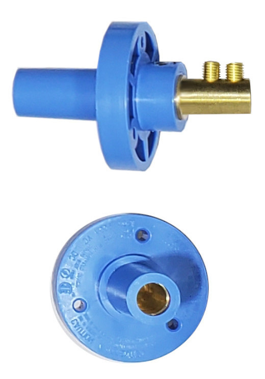 Double Set Screw Style Blue Female Mimi Cam Lok Panel