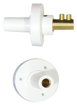 Double Set Screw Style White Female Mimi Cam Lok Panel
