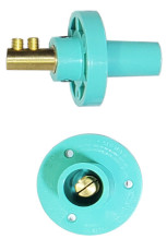 Double Set Screw Style Green Male Mimi Cam Lok Panel