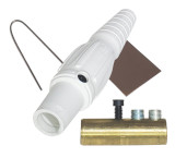 Large Cam-Lock Female White