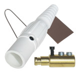 Large Cam-Lock Male White